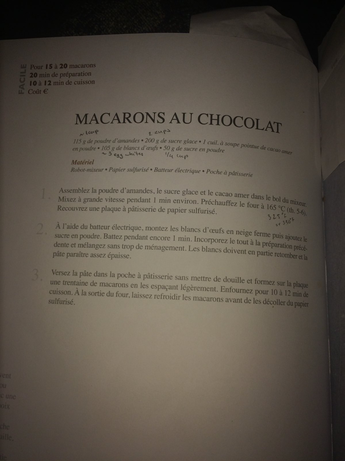 Macarons au Chocolat